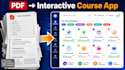 build an interactive HTML course platform for you