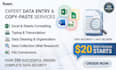 accurate data entry copy paste and excel data cleanup