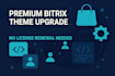 update premium 1c bitrix template without license