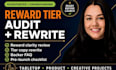 audit and rewrite your kickstarter reward tiers