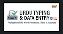 do fast urdu typing and data entry in ms word
