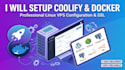 setup coolify, docker containers, and SSL on your  linux vps