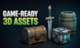 create game ready 3d models props and assets for your game