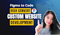 build a custom website, figma design to hand coded responsive website