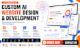 design, redesign build custom ai website, ai chatbot
