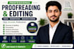 professionally proofread and edit your thesis, dissertation and research paper