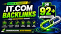 provide 50 fresh IT com backlinks with DR 92