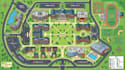 create university, campground, rv park map event, navigation and school map