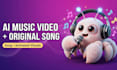 create an ai music video with a custom original song and animated visuals