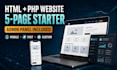 build a custom HTML PHP website with a simple admin panel