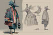 character concept art and character design