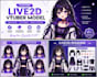create a custom live2d vtuber model and anime character