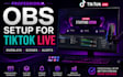 setup professional obs for tiktok live with overlays, scenes and alerts