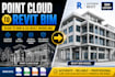 convert point cloud to revit bim model, scan to bim and as built drawing
