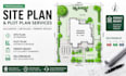 draw a professional 2d site plan, plot plan and property plan