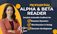 alpha read, beta read developmental edit, erotic fantasy, dark romance novel