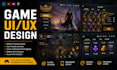 design sleek, responsive game ui ux for mobile, pc and console