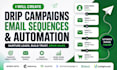 create email drip campaigns, automation and email sequences