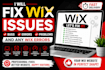 fix wix issues bug responsiveness error and website problem