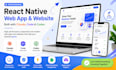 do a professional react native web app and website using claude, code, and codex