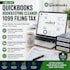 do quickbooks bookkeeping cleanup and 1099 filing tax