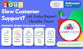 set up zoho desk, salesiq, and bookings for customer support