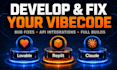 develop, fix, debug your bubble io, codex, claude ai, vibecoded apps, bugs, saas