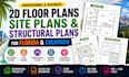 create 2d floor plans, site plans and structural plans for florida, colorado