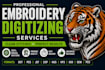 do embroidery digitizing and covert files to dst pes emb