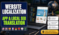 provide website localization french app translation local SEO optimization