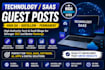 publish technology and saas guest posts with dofollow backlinks