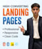 build a clean, responsive web landing page