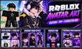 draw your roblox avatar as custom character art