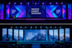 create led wall animation, event visuals, conference video, laser logo intro
