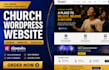 redesign responsive wordpress church webseite, ministry, donation with elementor