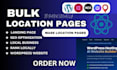 create mass, bulk location pages in wordpress for local SEO