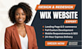 redesign wix website, revamp wix site, edit wix website and fix wix issues