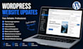 update text, images and content on your wordpress website