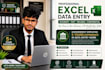 do data entry, clean, split excel ,data, formatting, fast