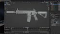 create custom 3d gun model, weapon assets, game ready 3d models and textures