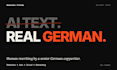 rewrite ai generated text into natural german