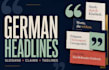 write german headlines slogans and brand claims
