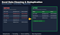do professional excel data cleaning and deduplication