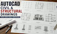 create architectural and civil working drawings in autocad