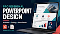 design professional powerpoint presentation for business and  training