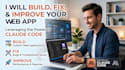 build, fix, and improve your web app using claude code