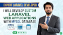 build custom laravel web application with mysql database and admin panel