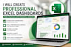 create a professional excel or webbased business dashboard
