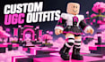create custom roblox ugc skins and game ready outfits