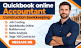 provide contractor bookkeeping on qb bookkeeping cost control and ratio analysis